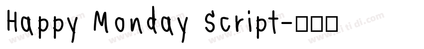 Happy Monday Script字体转换